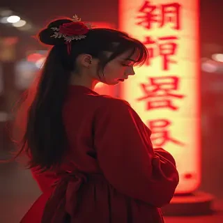 一个小男孩，中国宋朝风格